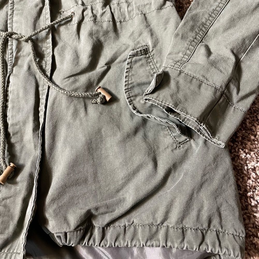 Ambiance medium army green utility jacket - Picture 3 of 10